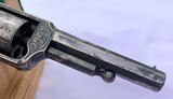 Nimschke Engraved F. D. Bliss Silver Washed Cartidge Conversion Revolver - 8 of 15