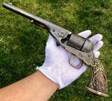 Original Documented Tiffany Grip Colt Model 1861 Navy Conversion - 1 of 15