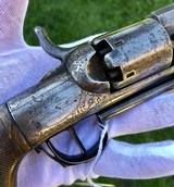 Panel Scene Brevette Colt Revolver w/ Unusual Lever Latch System - 10 of 15