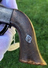 Panel Scene Brevette Colt Revolver w/ Unusual Lever Latch System - 8 of 15