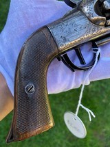 Panel Scene Brevette Colt Revolver w/ Unusual Lever Latch System - 13 of 15