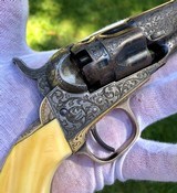 Factory Engraved Colt 1862 Police Deluxe Exhibition Revolver - 8 of 15