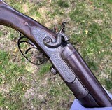Antique High Grade Side Lever Engraved 10 Gauge Shotgun - 14 of 15
