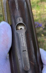 Antique High Grade Side Lever Engraved 10 Gauge Shotgun - 7 of 15