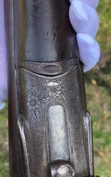 Antique High Grade Side Lever Engraved 10 Gauge Shotgun - 15 of 15