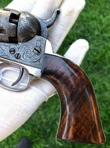 Very Early Factory Engraved Colt 1849 Pocket with Unusual Engraving Style - 3 of 15