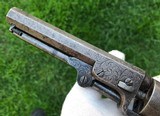 Very Early Factory Engraved Colt 1849 Pocket with Unusual Engraving Style - 4 of 15