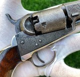Very Early Factory Engraved Colt 1849 Pocket with Unusual Engraving Style - 7 of 15