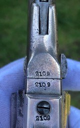 Scarce Colt Model 1862 Police w/ Full Silver Wash / Plated Finish - 12 of 15