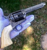 Extremely Early 3 Digit Nimschke Shop Engraved Colt Single Action Army SAA - 11 of 15