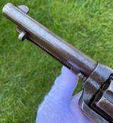 Scarce Colt Single Action Army Artillery Model SAA w/ Extremely Rare Wheeler Inspected Frame - 4 of 15