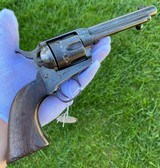 Scarce Colt Single Action Army Artillery Model SAA w/ Extremely Rare Wheeler Inspected Frame - 7 of 15