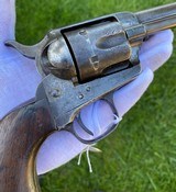 Scarce Colt Single Action Army Artillery Model SAA w/ Extremely Rare Wheeler Inspected Frame - 8 of 15