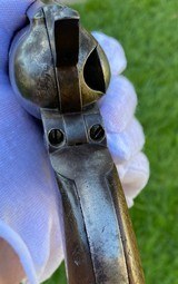 Scarce Colt Single Action Army Artillery Model SAA w/ Extremely Rare Wheeler Inspected Frame - 12 of 15