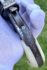 Exceptional Gustave Young Exhibition Engraved Smith & Wesson Model 1 1/2 Revolver in the Scarce Blued Finish - 6 of 15