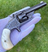 Exceptional Gustave Young Exhibition Engraved Smith & Wesson Model 1 1/2 Revolver in the Scarce Blued Finish - 9 of 15