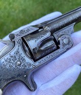 Exceptional Gustave Young Exhibition Engraved Smith & Wesson Model 1 1/2 Revolver in the Scarce Blued Finish - 11 of 15