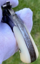 Exceptional Gustave Young Exhibition Engraved Smith & Wesson Model 1 1/2 Revolver in the Scarce Blued Finish - 5 of 15