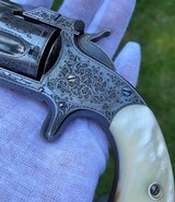 Exceptional Gustave Young Exhibition Engraved Smith & Wesson Model 1 1/2 Revolver in the Scarce Blued Finish - 3 of 15