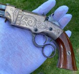 Exceptional Factory Engraved Silver Plated Volcanic Pistol - 2 of 15