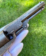 Factory Engraved Civil War Colt 1849 Pocket Revolver - 16 of 20