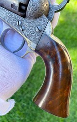 Factory Engraved Civil War Colt 1849 Pocket Revolver - 4 of 20