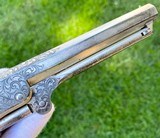Factory Engraved Colt 1849 Pocket w/ Rare Factory Nickel Finish - Gustave Young Late Vine Scroll - 16 of 20