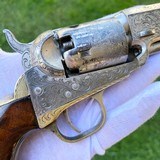 Factory Engraved Colt 1849 Pocket w/ Rare Factory Nickel Finish - Gustave Young Late Vine Scroll - 14 of 20