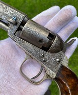 Factory Engraved Colt Model 1849 Pocket Revolver - Rare Hartford Barrel Address - 2 of 18