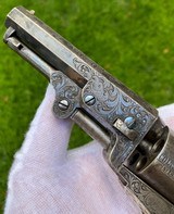 Factory Engraved Colt Model 1849 Pocket Revolver - Rare Hartford Barrel Address - 4 of 18