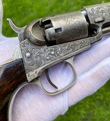 Factory Engraved Colt Model 1849 Pocket Revolver - Rare Hartford Barrel Address - 9 of 18