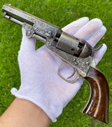 Factory Engraved Colt Model 1849 Pocket Revolver - Rare Hartford Barrel Address - 1 of 18