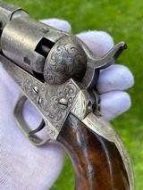 Factory Engraved Colt Model 1849 Pocket Revolver - Rare Hartford Barrel Address - 6 of 18