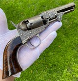 Factory Engraved Colt Model 1849 Pocket Revolver - Rare Hartford Barrel Address - 7 of 18