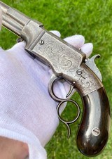 Scarce & Fine Smith & Wesson Volcanic Pistol W/ Early Lever Spur - 2 of 20