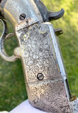 Only Known Engraved Gold Inlaid Smith & Wesson Large Frame Volcanic Pistol - 18 of 20