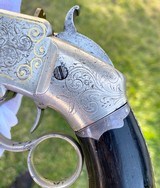 Only Known Engraved Gold Inlaid Smith & Wesson Large Frame Volcanic Pistol - 5 of 20