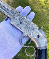 Only Known Engraved Gold Inlaid Smith & Wesson Large Frame Volcanic Pistol - 2 of 20