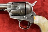 Antique Colt Single Action Army Revolver w/ Pearl Grips - 1 of 13