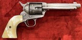 Antique Colt Single Action Army Revolver w/ Pearl Grips - 8 of 13