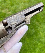 Exceptional Double Cased Pair of Factory Engraved Colt Model 1849 Pocket Revolvers - Gustave Young - True Original Set - 18 of 20
