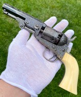 Exceptional Double Cased Pair of Factory Engraved Colt Model 1849 Pocket Revolvers - Gustave Young - True Original Set - 2 of 20