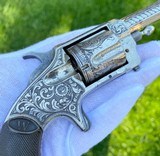 Nimschke Panel Scene Engraved Whitneyville Pocket Revolver - 10 of 13
