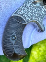 Nimschke Panel Scene Engraved Whitneyville Pocket Revolver - 9 of 13