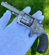 Nimschke Panel Scene Engraved Whitneyville Pocket Revolver - 1 of 13