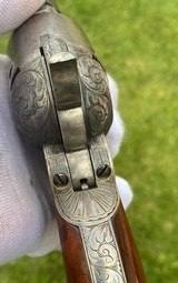 True Cased Pair of Factory Engraved Donut Scroll Colt Model 1851 Navy Revolvers - 15 of 20