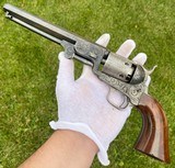 True Cased Pair of Factory Engraved Donut Scroll Colt Model 1851 Navy Revolvers - 11 of 20