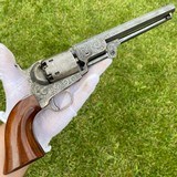 True Cased Pair of Factory Engraved Donut Scroll Colt Model 1851 Navy Revolvers - 16 of 20