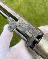 True Cased Pair of Factory Engraved Donut Scroll Colt Model 1851 Navy Revolvers - 13 of 20