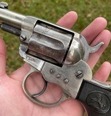 Antique Colt Model 1877 Thunderer Sherriff's Model Revolver w/ Alameda County Sherriff's Holster - 3 of 20